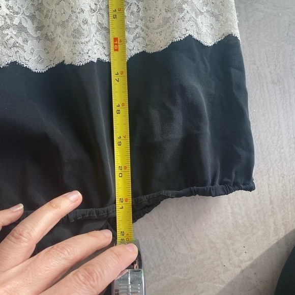 Dolce & Gabbana 00s Silk Lace Camisole strappy tube Chiffon Top whimsygoth S - Picture 12 of 15